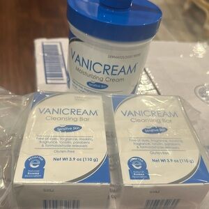 Vanicream Cleansing Bars and Moisturizing Cream for Sensitive Skin